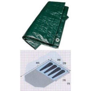 Gelert Stratus Tunnel 4 DLX Footprint Groundsheet Shaped to fit 290 x 442cms