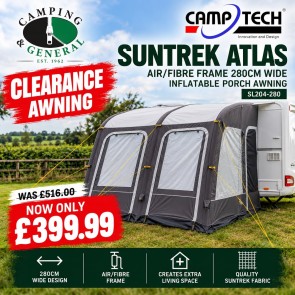 Camptech Suntrek Atlas Air 280cm wide Inflatable Porch Awning SL204-280