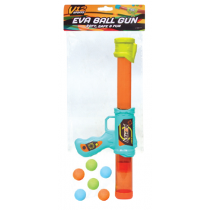 Load, Pump and Push Air Ball Gun Inc 6 Foam Balls - TB216