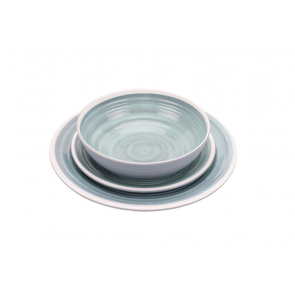  Quest Elite Recycled Plastic RPET 12 Piece Dinner Set  Delphinium