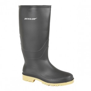 dunlop youths black wellingtons w028a