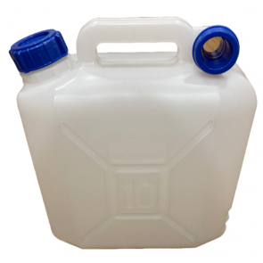 PLS 10ltr Plastic BPA Free Water Carrier Jerry Can With Pouring Spout ES2052-10
