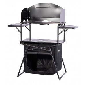 Quest Basil Kitchen Stand With Larder Black F3102