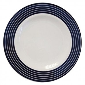 flamefield navy pinstripe side plate