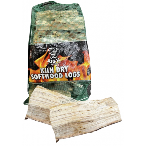 Big K Log Burners, Chimenea's, BBQ Firewood Kiln Dried Softwood Log LGSW01 (Green bag)