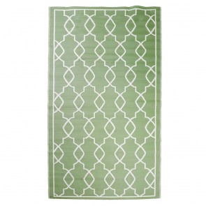 Leisurewize Vintage Outdoor Rug (Green/White) - 150cm x 250cm (Large)GW373