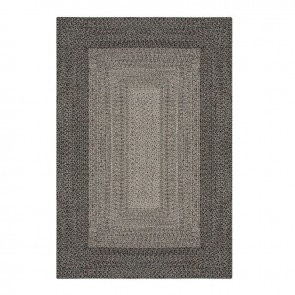 Gardenwize Faux Jute Outdoor Rug - Dark Grey - 80cm x 150cm GW454