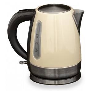 Quest Rocket low wattage cream stainless steel kettle (1L) K0034CR