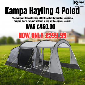 kampa hayling 4 poled tent 9120001260 