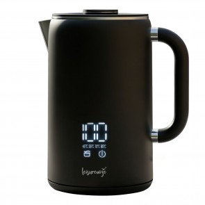 Leisurewise Sleek LED Kettle Black 1.7lt 1000Watts LW769