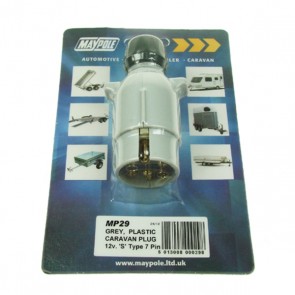maypole mp29 12v ‘s’ type 7 pin plastic plug