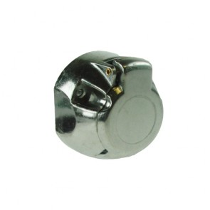 maypole mp25 12v ‘n’ type 7 pin aluminium socket close-up