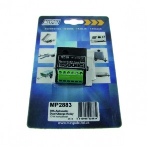 maypole mp2883 30a self switching dual charge relay
