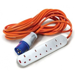 Maypole Camping 10 Metre Site Hook Up 4 Sockets Extension Cable Lead 13A MP3768