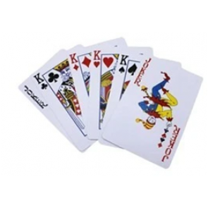 Set of 52 Plastic Coated Playing Cards complete with Plastic Case
