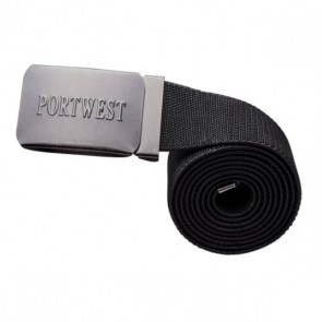 portwest elasticated work belt c105 black