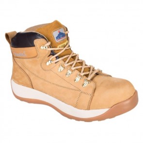 portwest steelite mid cut nubuck safety boot fw31 honey