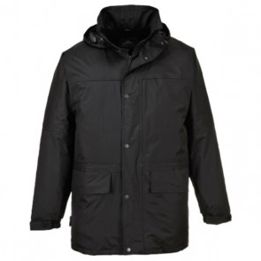 portwest oban fleece lined jacket s523 black