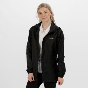 regatta pack-it jacket women's rww305 black front