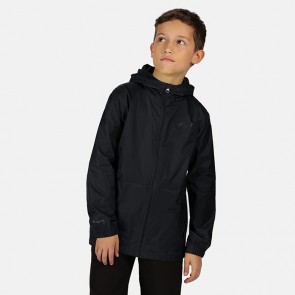 regatta pack it kids jacket iii rkw213 black front