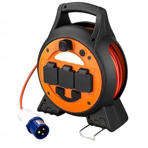 Quest Pro Reel 5 Socket Mobile Mains 15m with Light E0040