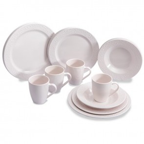 Quest 16 Piece dinner set whistful white K2032