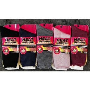 Heat Machine Winter Ladies Womens Thermal Insulated Socks size uk 4-8  3342   2.3tog 