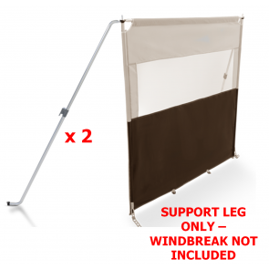 2 x Kampa Dometic aluminium support poles for poled windbreak WB0006 2020