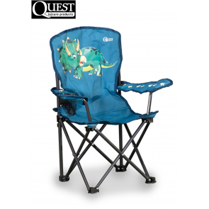 Quest Childrens kids childs folding dinosaur compact camping safety lock chair