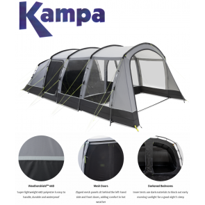 kampa hayling 6 berth poled tent 9120001259