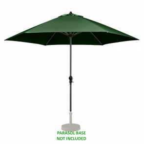 Nova Garden Summer 2.4m Round GREEN Aluminium Tilting 38mm Stem Parasol (3)