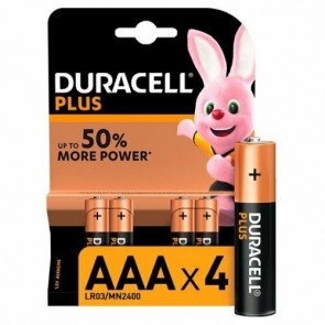 Duracell Plus 50% more power AAA LR03/MN2400 Batteries PACK OF 4