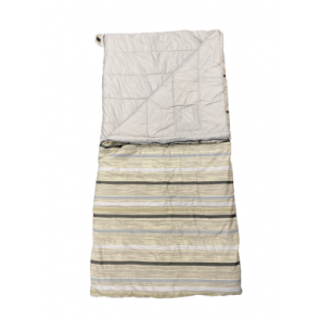 royal leisure 'grey stripe' sleeping bag w492 open