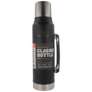 stanley classic vacuum flask bottle 1.0lt matte black