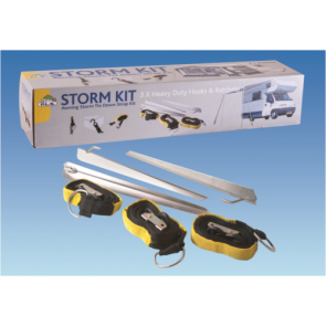 PLS BG400 caravan motorhome standard or wind out awning storm tie down kit