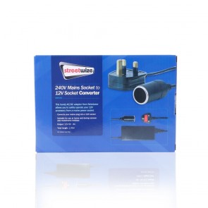 Streetwize 240V Mains Socket to 12V Socket Converter SWCA3
