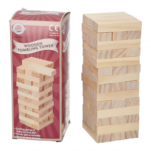 Wooden Tumbling Tower Game - 42 Blocks - 8208