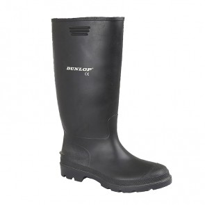 dunlop pricemaster pvc black wellington