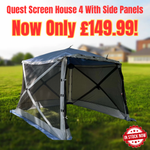    Quest Elite Screen House 120053 Blue COMPLETE WITH A PAIR OF SIDE PANNELS!
