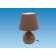 Pennine Ceramic Table Lamp Brown TL102