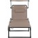 Portal Outdoors Aldi  Mesh Sunbed with Sun Shade Brown