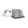 Mid Grey Quest Falcon 325 poled porch awning A3502-MG