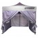 Quest Sides for Louisiana 3m x 3m Pavillion in grey (2 x doors, 2 x windows) A3610SI