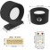 Quest Rechargeable BLACK ROUND DIMMABLE CCT WALL SCONCE LIGHT WITH REMOTE C01-2055BKCCT