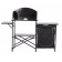 Quest Oregano Kitchen Stand Black with Larder and windsheild F3101