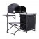 Quest Oregano Kitchen Stand Black with Larder and windsheild F3101