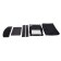 Quest Basil Kitchen Stand With Larder Black F3102