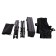 Quest Elite Colliford Slatted Black Table F4008BL