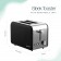 Leisurewise Sleek Black Stainless Steel 850Watt 2 slice Toaster LW770