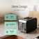 Leisurewise Sleek Black Stainless Steel 850Watt 2 slice Toaster LW770